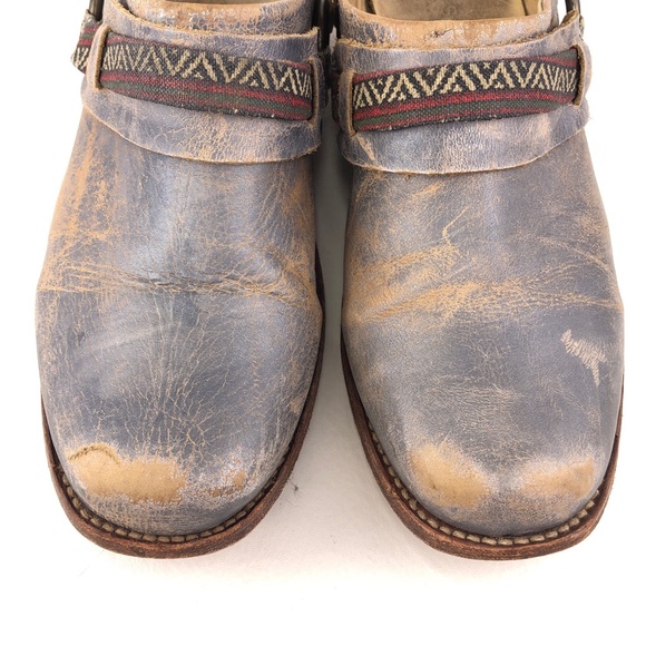 Bed Stu Triad Blue Leather Mule Clogs 8 - Picture 10 of 14